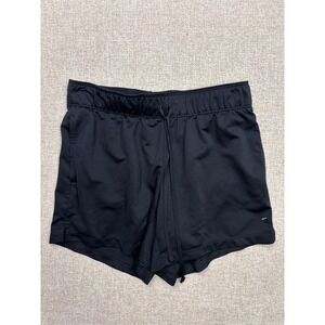 Nike Dri-FIT Womens Black Athletic Training Shorts XS Drawstring Pockets 2155